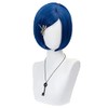 Pelucas azul oscuro con flequillo para mujer Peluca corta Bob