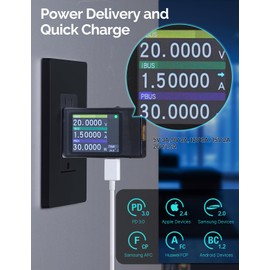 MOES USB Outlet, 3 USB Ports Receptacles(30W 6Amp), 2 Type C & 1 USB A Port, 15 Amp TR Tamper-Resistant Wall Outlets, Screwless Wall Plate Included, Charger Outlets, ETL Listed, Black 4 Pack