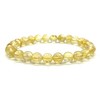 Citrine Stretch Bracelet, AAA Grade 8mm Beads, Wrist Size 7.5