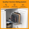 Pull Out Cabinet Organizer for Cutting Board, Cookie Sheet, Baking