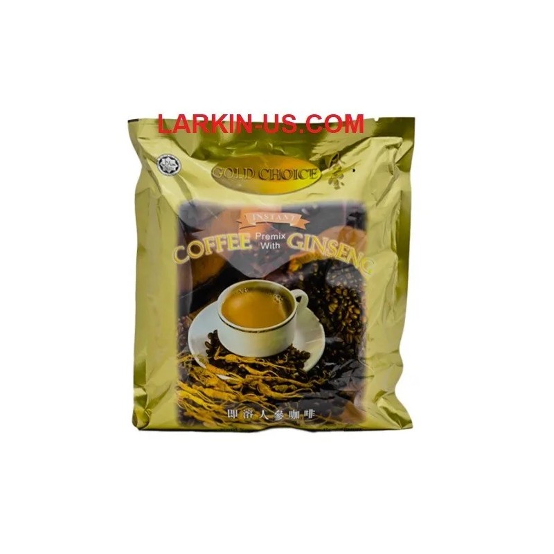 GOLD CHOICE Instant Coffee Premix With Ginseng 14.08 Oz /