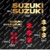 SUZUKI TANK & MOTORCYCLE HELMET STICKERS SET - PRE-CUT -