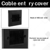 Cable Entry Cover 3pcs Brush Plate in Wall Cable Management