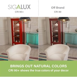 Sigalux Edison Bulbs, E26 LED Bulb 60 Watt Dimmable Vintage Light Bulbs, LED Filament Amber Light Bulb with 90 CRI, ST19 Antique Old Fashioned Retro Light Bulb 2700K Soft White, 9W, 700LM, 4 Pack