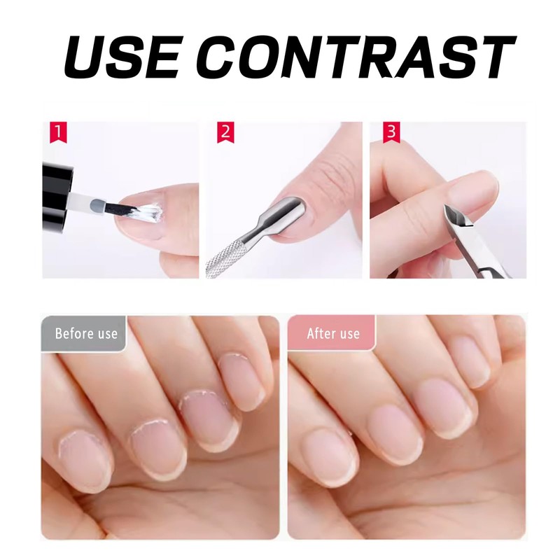 Professional 2-in-1 Mini Cuticle Nipper with Pusher Stainless Steel Nail