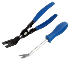 Voche® 2 Piece Car Door Panel and Trim Clip Removal Pliers plus Car Door Trim & Upholstery Removal Tool