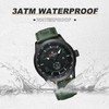 NAVIFORCE Sport Watches for Men Leather Band Waterproof Quartz Analog