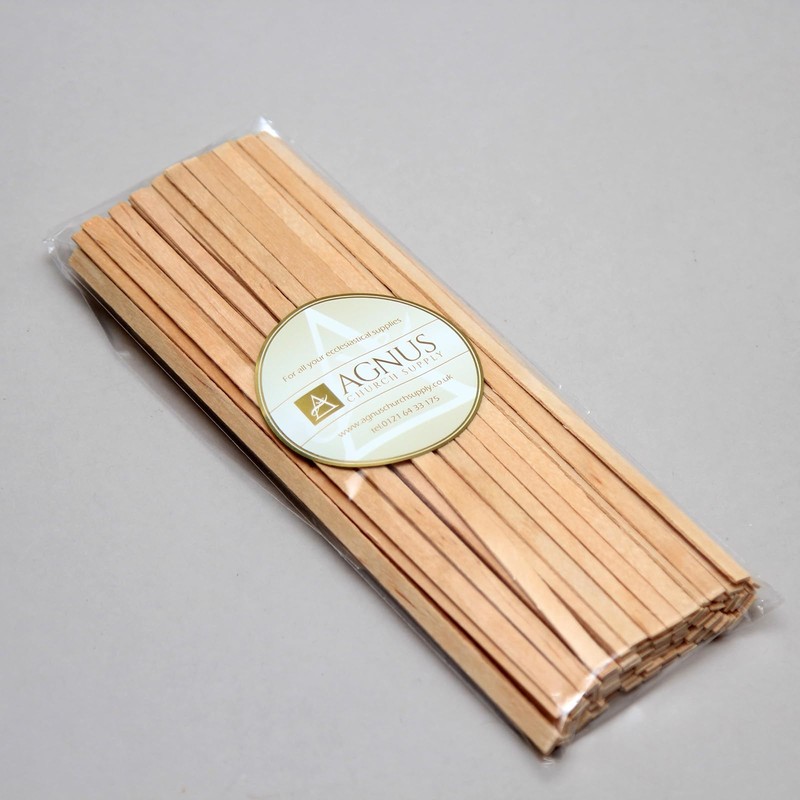 100 Wooden Dripless Lighting Tapers. Pack of 100 - Lighting