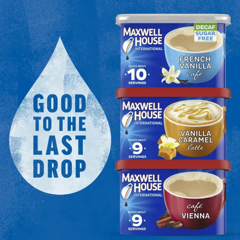 Cafe Maxwell House Decaf Sin Azucar Vainilla Francesa 114g