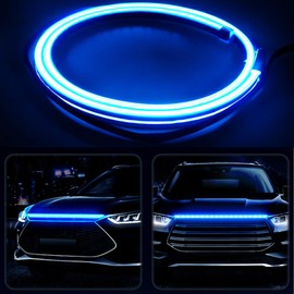 COMLZD Car Hood LED Strip Light Exterior,Waterproof Car LED Daytime Running Light Ambient Dynamic Universal Lamp for Cars, Trucks,SUV,Off-Road Vehicles,Touring Cars(3.6FT/43.3IN Length)