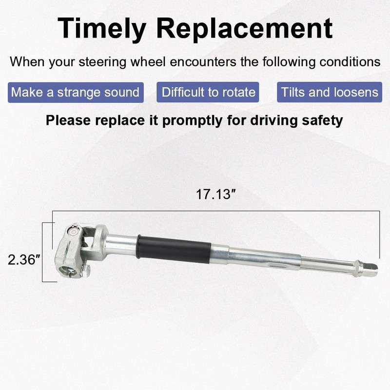 WMPHE Upper Intermediate Steering Shaft Column Compatible with 2005-2011 Ford