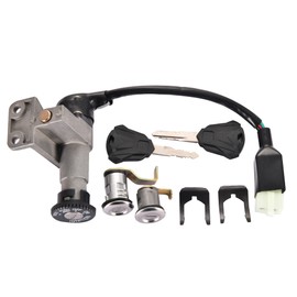 WOOSTAR 4 Wire Ignition Key Switch Assembly Replacement for GY6 49cc 50cc Taotao Scooter Moped Jonway 50QT-21