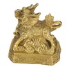 Qilin Ornament Brass Home Desktop Statue Collection Lucky Animals Crafts