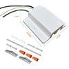 Yuemegou 4PCS H Track White Floating Canopy Connectors for Track