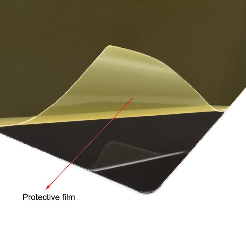 sourcing map Blank Metal Card 80x22x0.3mm Painted Aluminum Plate for