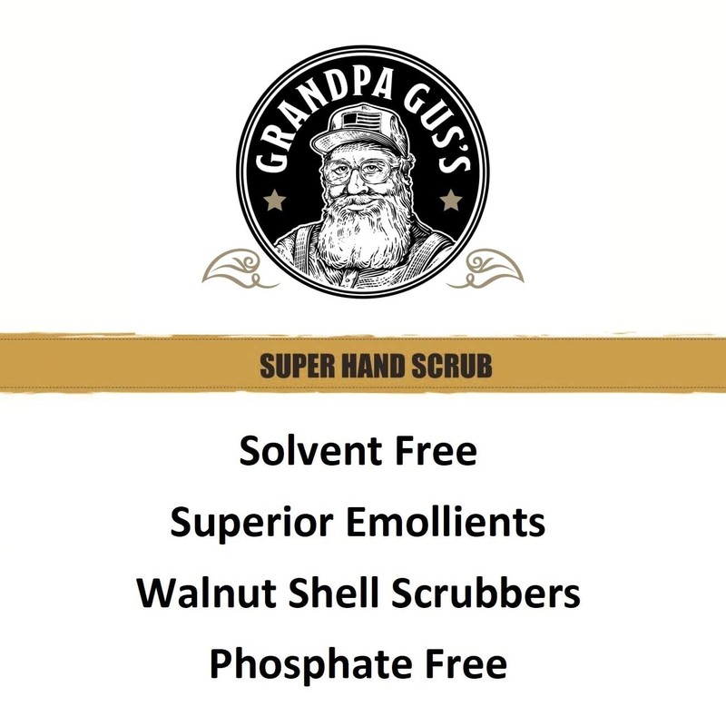 Grandpa Gus's Super Hand Scrub, Walnut Shell Scrubbers, Natural Handsoap,