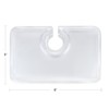 Homeford Clear Appetizer Plastic Plates Cup Holder Slot, 8-inch, 12-Count