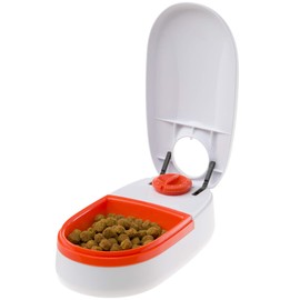 Ferplast COMETA Futterautomat für Hunde und Katzen, 0,4 l Schüssel mit Timer, rutschfest