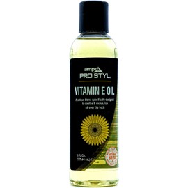 Ampro Pro Styl Aceite de Vitamina E - Ideal para cabello y piel seca -Revitaliza hebras cansadas y dañadas. - Restaura niveles de humedad - 177 ml