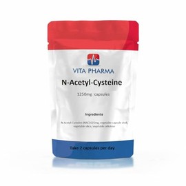 VITA PHARMA N-Acetyl-Cysteine (NAC) 1250mg 120 Capsules