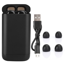 TWS Bluetooth Headset Digital Display Large Capacity Charge Compartment Wireless HeadphoneMetal Black