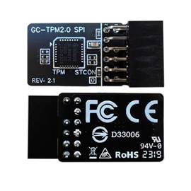 NUHFUFA TPM 2.0 Security Module SPI 2.0 (12-1) pin Security Module FW 7.85 for GIGABYTE GC-TPM20 Platform Accessories