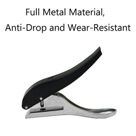 1 Stück Einrundlocher Handwerkzeug, Heavy Duty 10mm Manueller Rundlocher für ID-Karten PVC-Karten Ausweis Fotos Anhänger Tickets (Modell D)