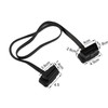 Futheda OBD-II OBD2 Verlängerungskabel, Flachkabel, 16-polig, Stecker auf Buchse, Diagnosestecker,