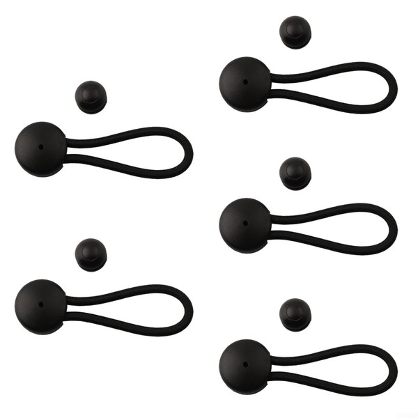 5 Pack Shock Cord Fastener Bungee Cord Clips With Adjustable