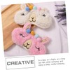 Outanaya 2Pcs Cartoon Animal Eye Masks Plush Eye Covers for