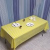 Vpang 2 Pcs Striped Plastic Tablecloth Disposable Table Cover Thickened