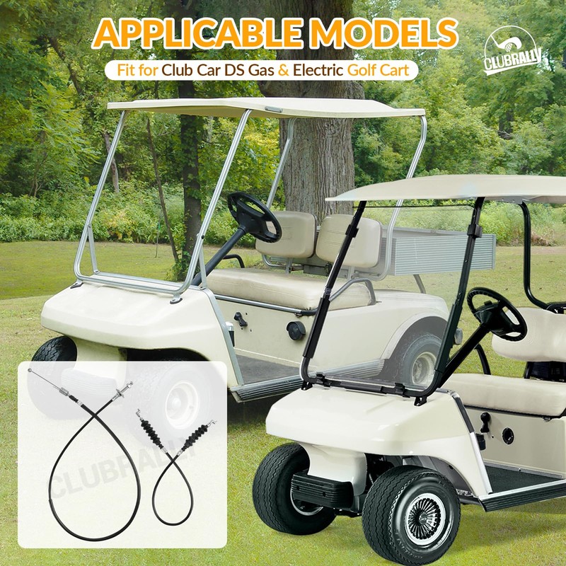 CLUBRALLY Club Car DS Golf Cart Governor & Accelerator Cable