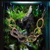 Snake Enrichment Rings for Ball Python, Plastic Imitation Wood Playground