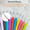 Mdoker 5mm 2PCS Crochet Hook Ergonomic Handle Crochet Hook Needles