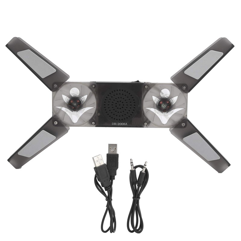 Laptop Cooling Pad, Foldable Gaming Laptop Cooler Stand with 2