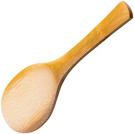 Yamashita Kogei 262223 Rice Spoon, Natural, W 3.0 x D 8.9 inches (7.5 x 22.5 cm), Made in Japan, Bamboo Ladle, Top, Large, Beeswax