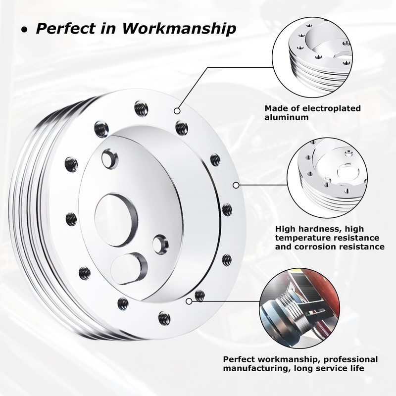 QYMOPAY 1" Steering Wheel Hub Adapter Conversion Spacer, 6 Hole