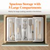 Lifewit Utensil Organizer for Kitchen Drawers, Expandable Cooking Utensil Tray,