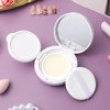 Estuche Compacto Espejo Piezas Plástico Resistente Reutilizable Base Maquillaje Polvo