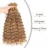 WuvuSnm Human Hair Braiding Deep Wave Boho Braids Bulk Hair