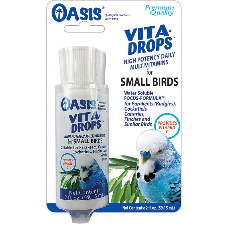 OASIS #80257 Vita Drops for Small Birds, 2- ounce liquid