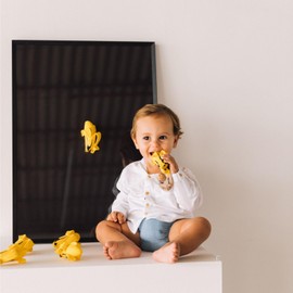 Oli & Carol Ana Banana Pop Teething Toy Banana Toy from 0+ Baby Yellow