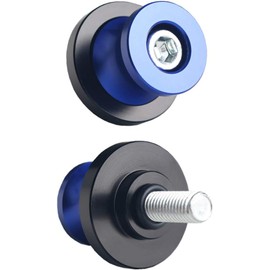 JGR BLue M10x1.5 10MM Motorcycle Swing Arm Spools Sliders CNC Swingarm Stand Screw Compatible for Yamaha Kawasaki
