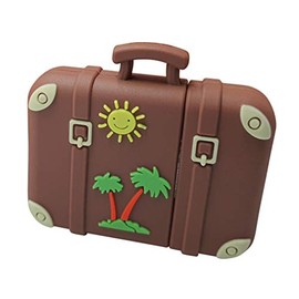 Ulticool - Case 128 GB USB - Retro Vintage Style - 3.0 High Speed Flash Pen Drive Travel Holiday Suitcase - Memory Stick - Original - Memory Stick - Travel Suitcase - Brown Green Yellow