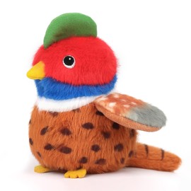 ABEARCAR Bird Stuffed Animal Realistic Cute Bird Plush Backpack Pendant Simulation Toy Plush Suitable Christmas Birthday Valentine's Day Gift for Kids