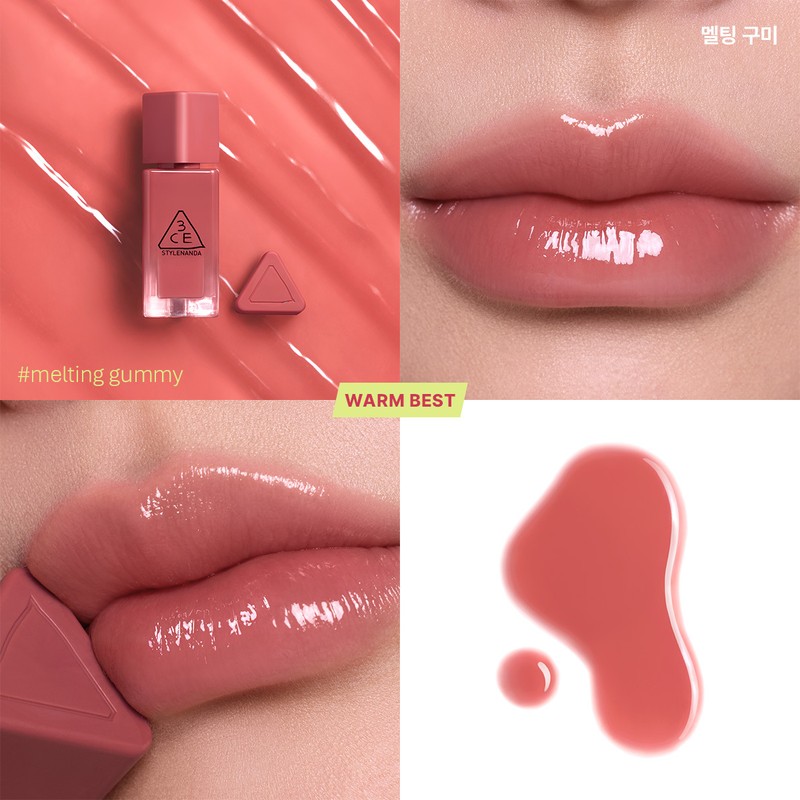 3CE Gummy Oil Tint (11 Colors) - 03 Glowy