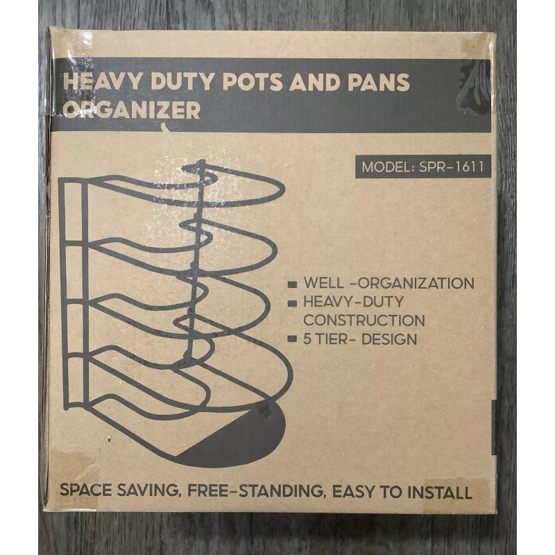 Shinetrust Heavy Duty POTS and PANS ORGANIZER - 5 Tier