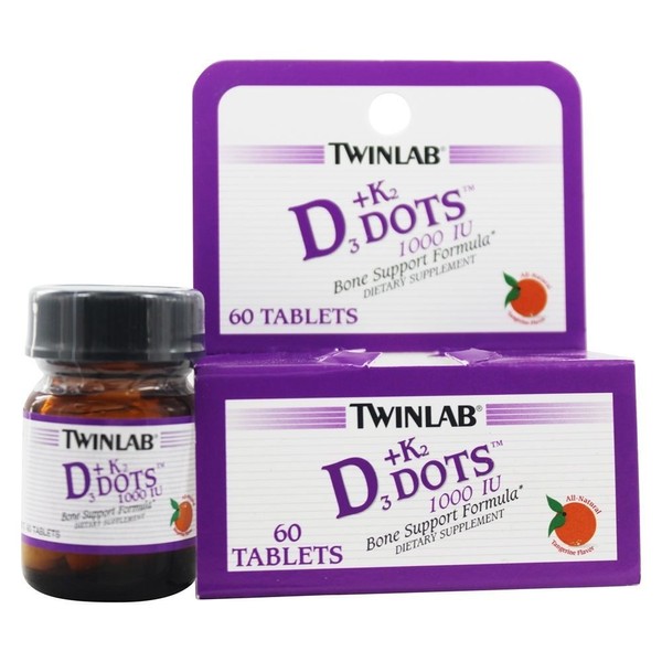 Twinlab Vitamin D3 1000 + K2dot