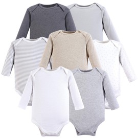 Hudson Baby Unisex Baby Cotton Long-sleeve Bodysuits