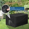 Velfree Fire Pit Cover Rectangle,32 Inch Rectangular Firepit Covers,Waterproof Gas